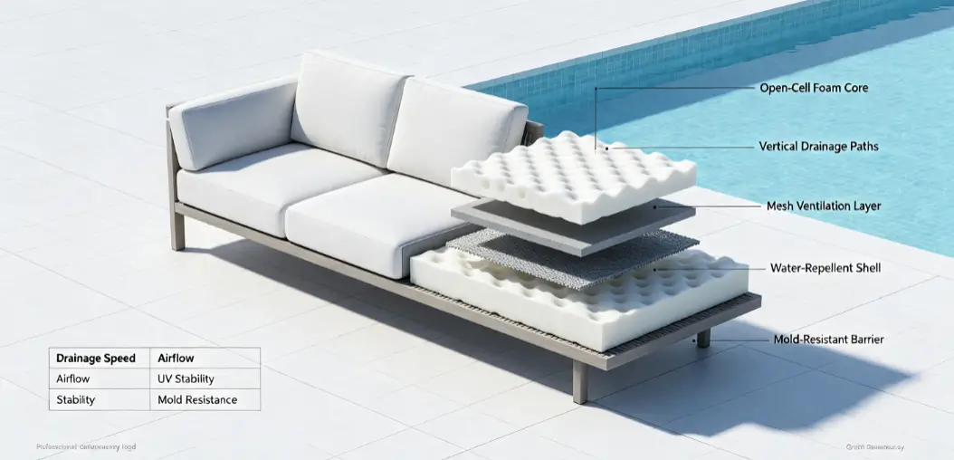 Best Quick-Dry Foam Options for Poolside Sofas Best Quick-Dry Foam Options for Poolside Sofas