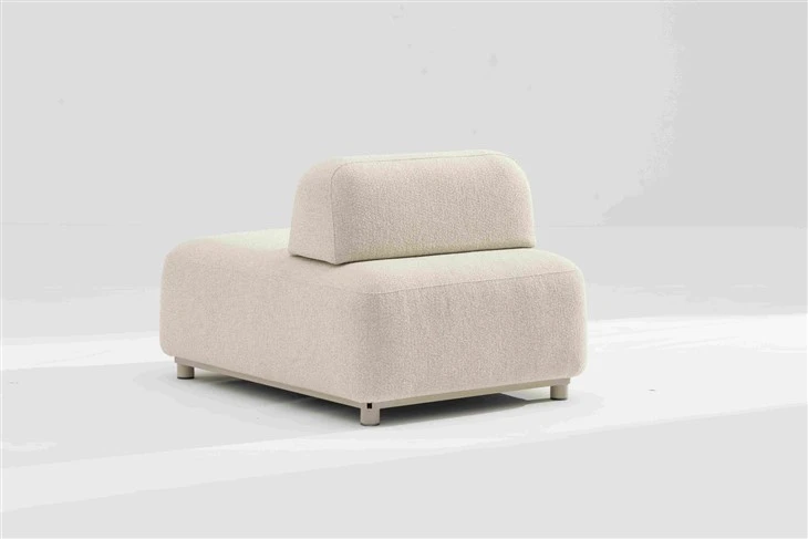 Modular Outdoor Sofa Set - Aluminum Frame & Teak Accents factory