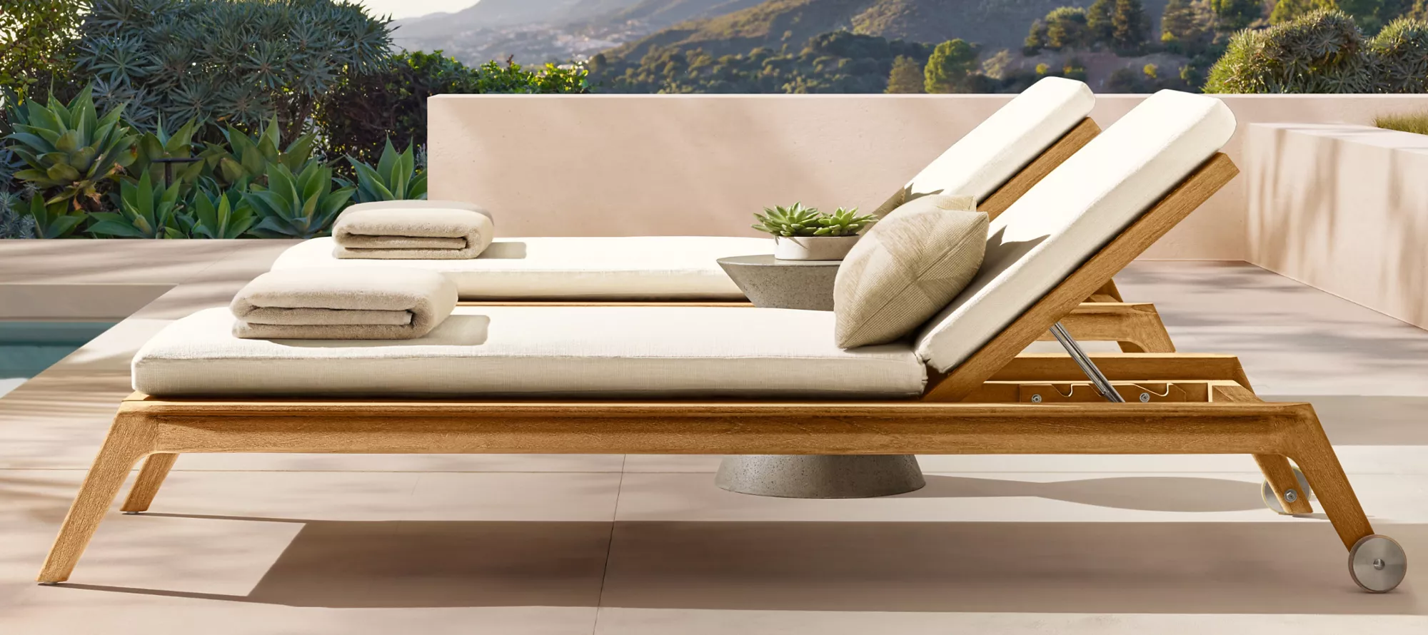 Malta Teak Outdoor Furniture Set | Mid-Century Patio Seating Malta Teak Outdoor Furniture Set | Mid-Century Patio Seating