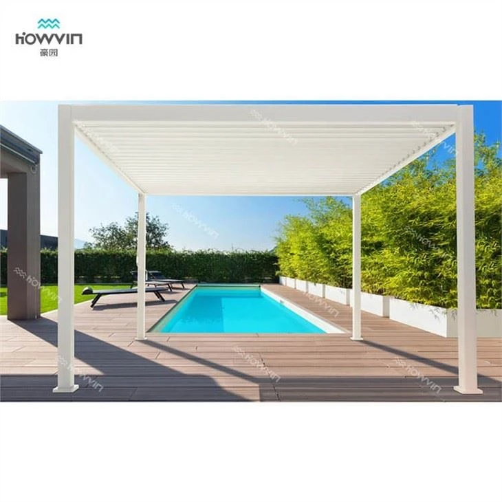 Aluminium Pergola With Retractable Canopy