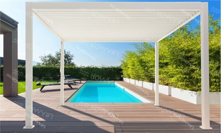 Howvin Outdoor Folding Pergola Is Electrically Retractable Provide Shade And Block The Sun